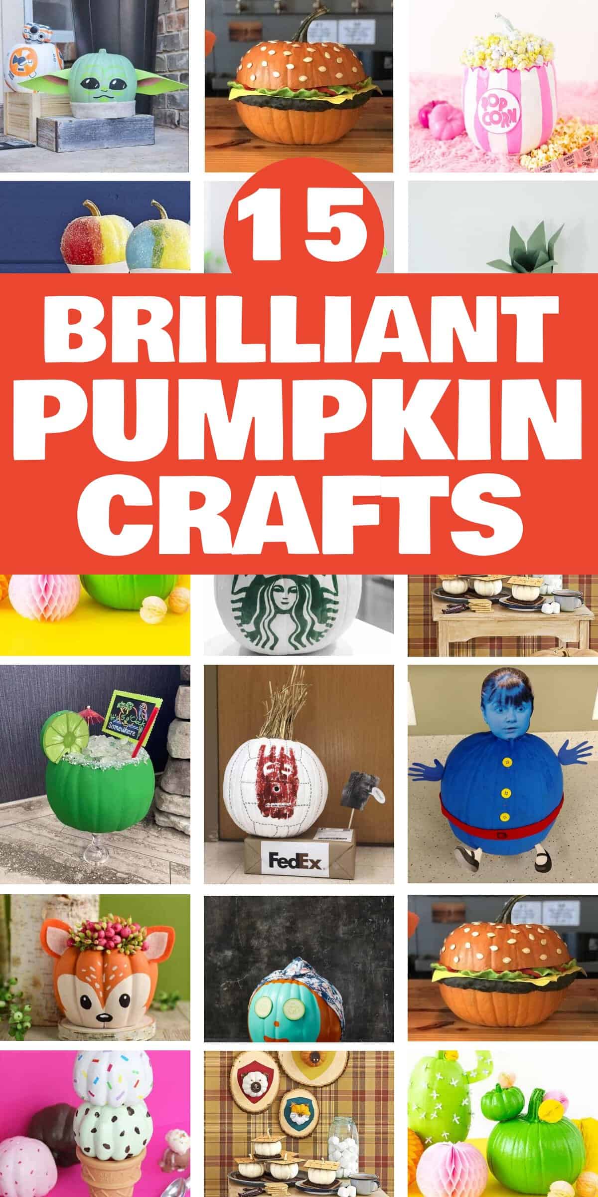 15 Creative Pumpkin Crafts Projects