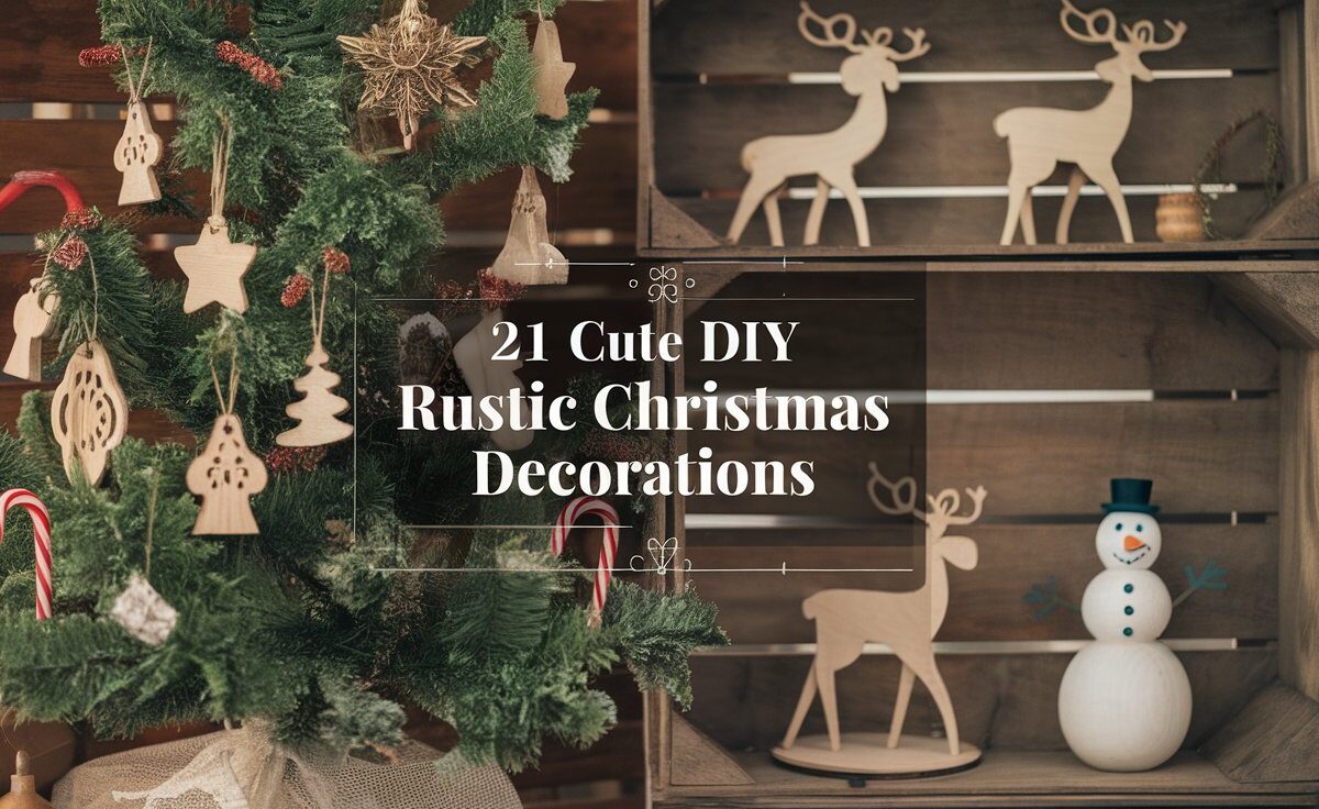 21 Cute DIY Rustic Christmas Decorations