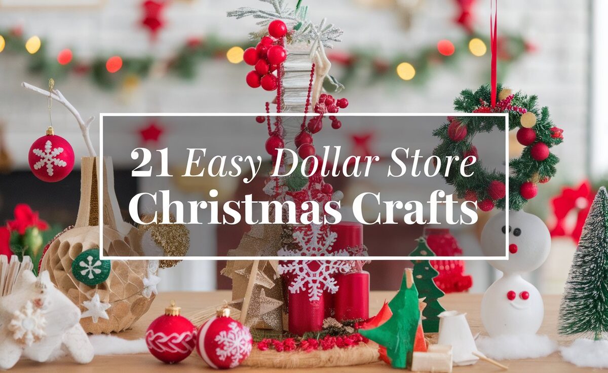 21 Easy Dollar Store Christmas Crafts