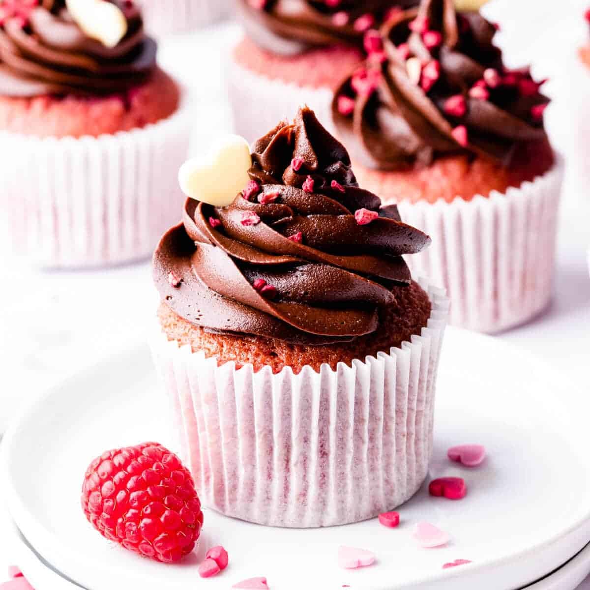 Chocolate Raspberry Cupcakes Feat 1