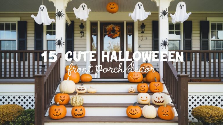 15 Cute Halloween Front Porch Decor