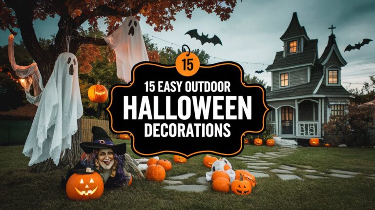 15 Easy Outdoor Halloween Decorations