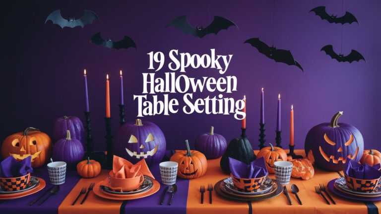 19 Spooky Halloween Table Settings