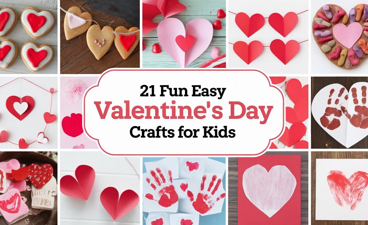 21 Fun Easy Valentine’s Day Crafts For Kids