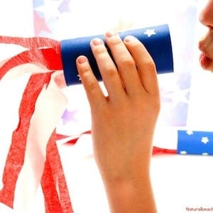 4th of July Craft Idea Patriotic Kids Blower