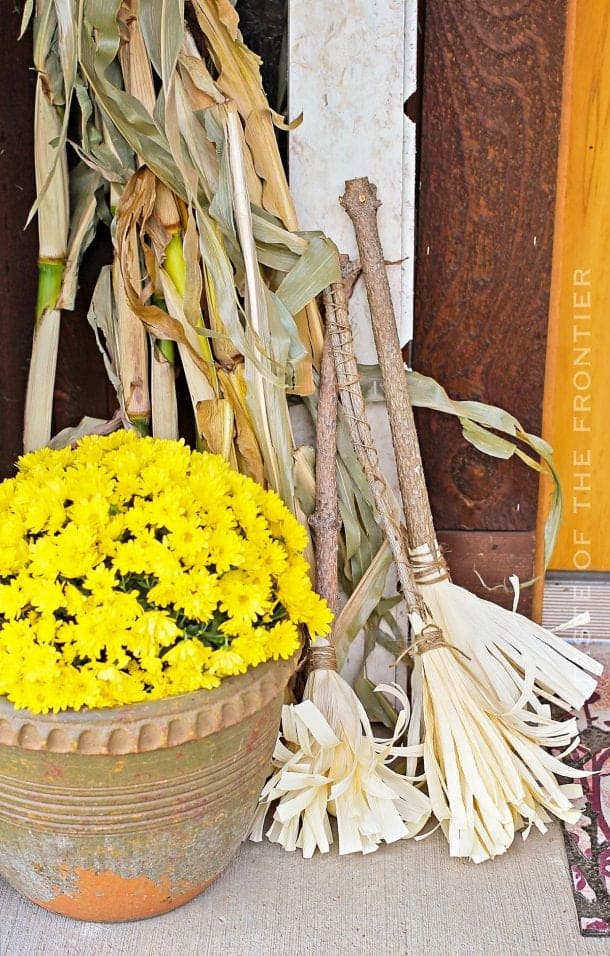 Corn Husk Brooms Halloween