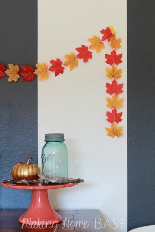 Dollar Store Leaf Garland 1