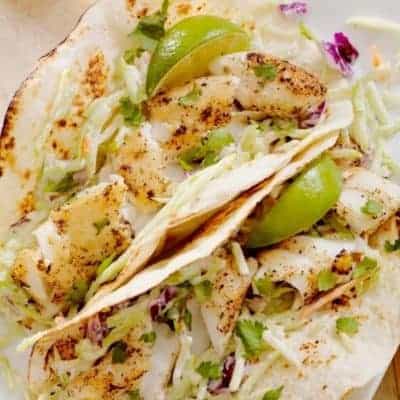 Tilapia Fish Tacos HERO 1