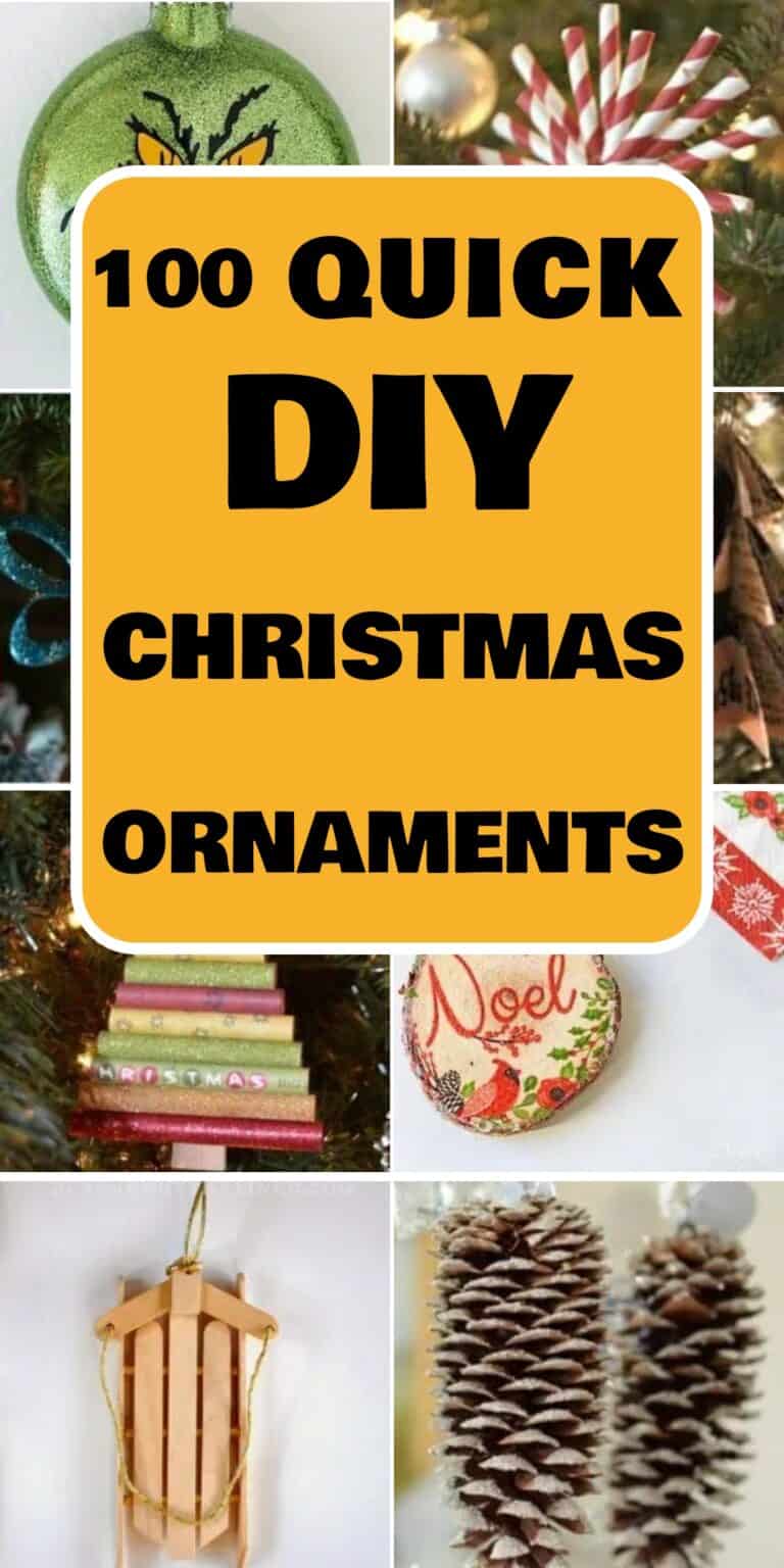 100 Homemade DIY Christmas Ornaments