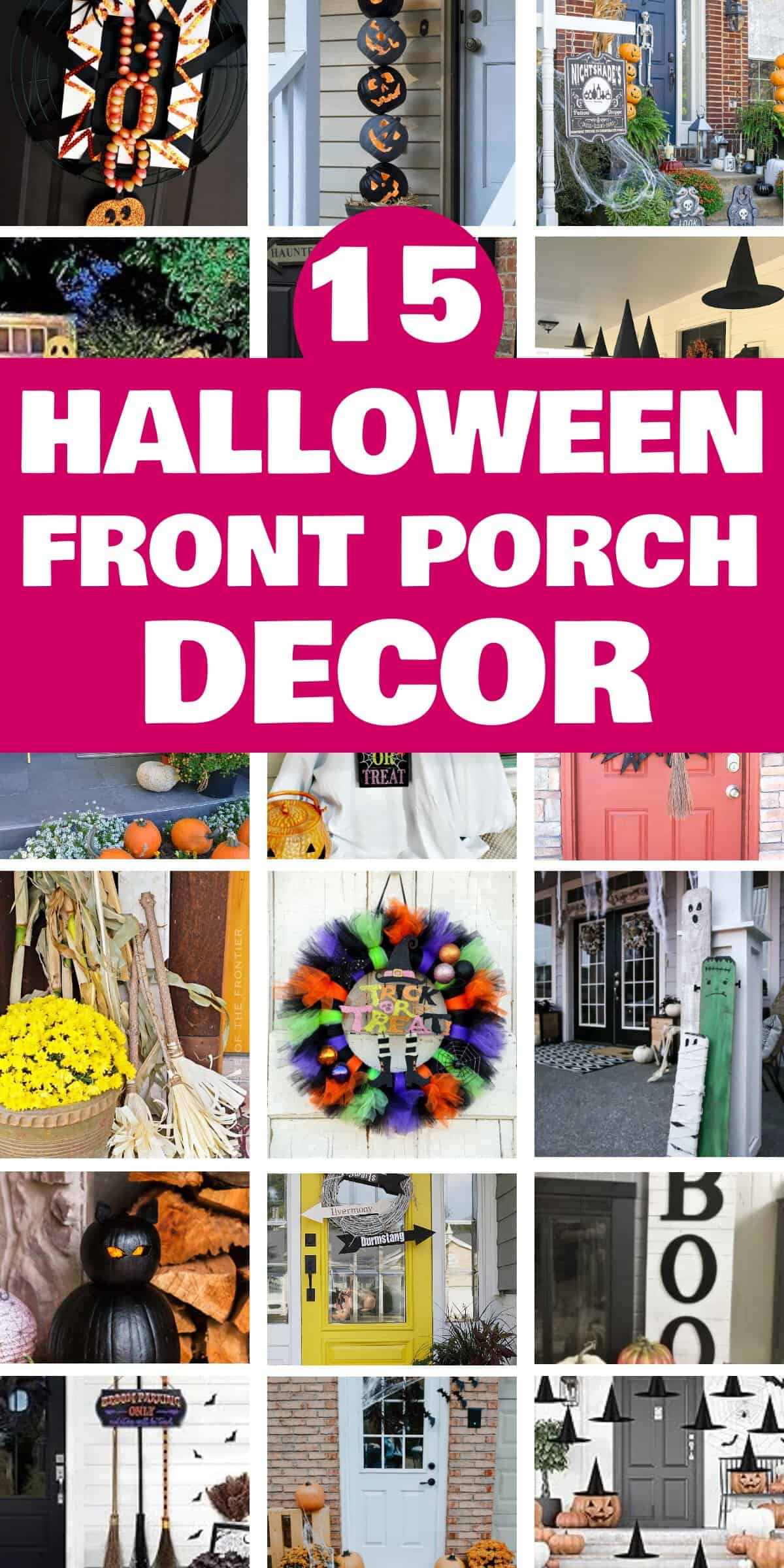 15 Cute Halloween Front Porch Decor