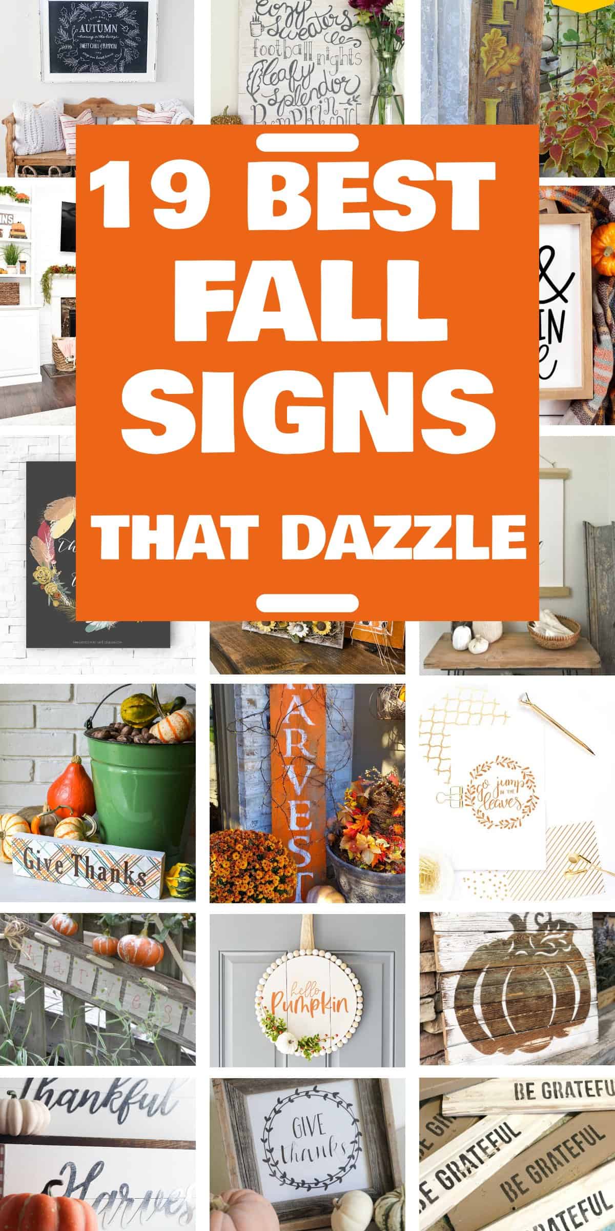 19 Best Fall Signs