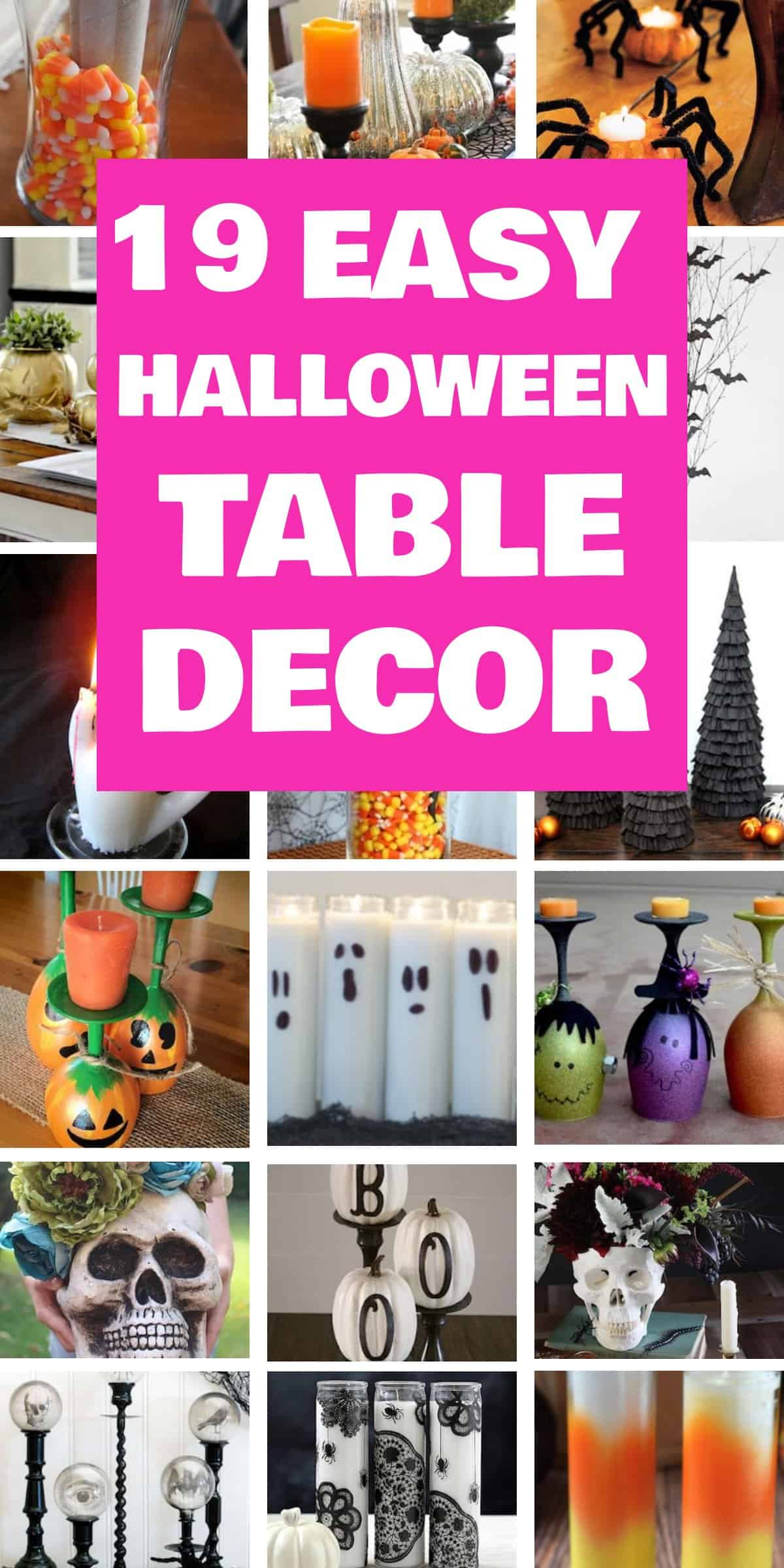 19 Easy Halloween Table Decor Ideas