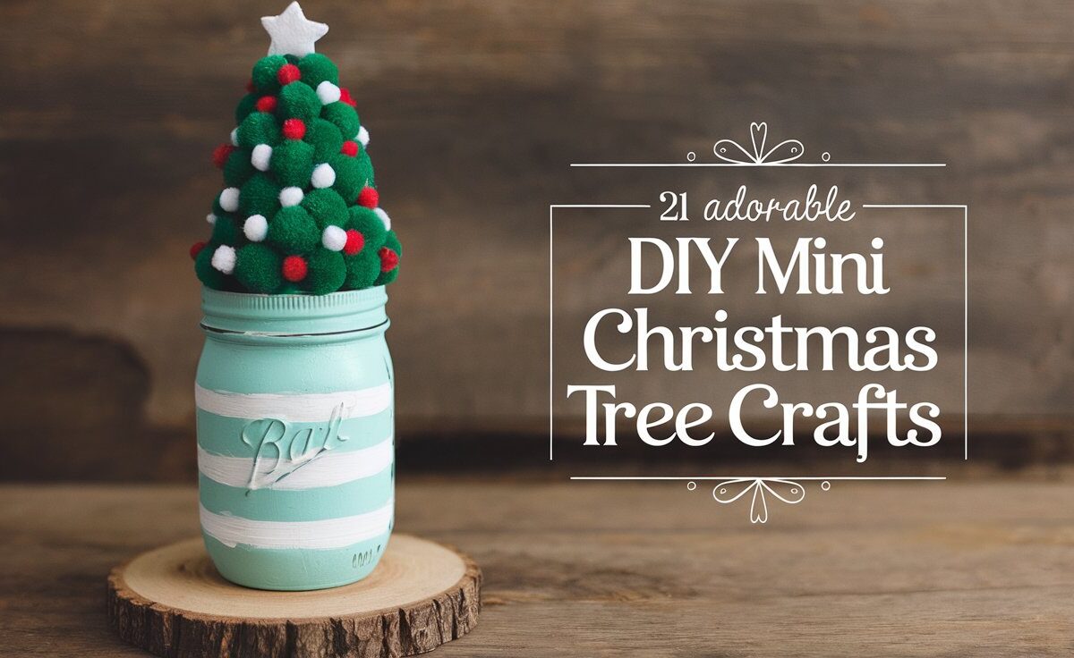 21 Adorable DIY Mini Christmas Tree Crafts