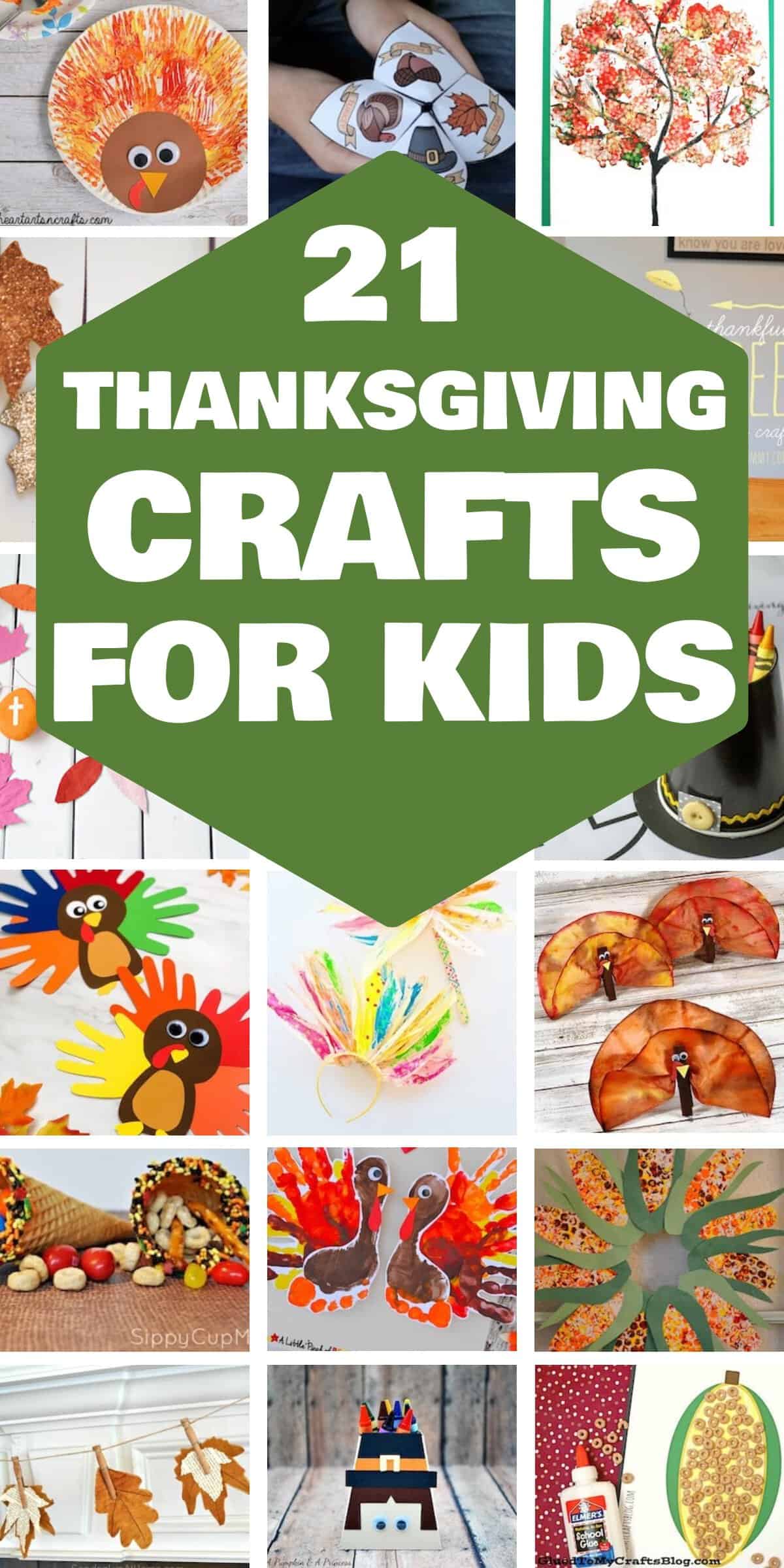 21 Cute Thanksgiving Crafts for Kids