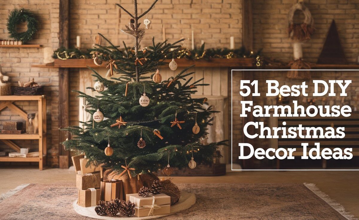 51 Best DIY Farmhouse Christmas Décor Ideas