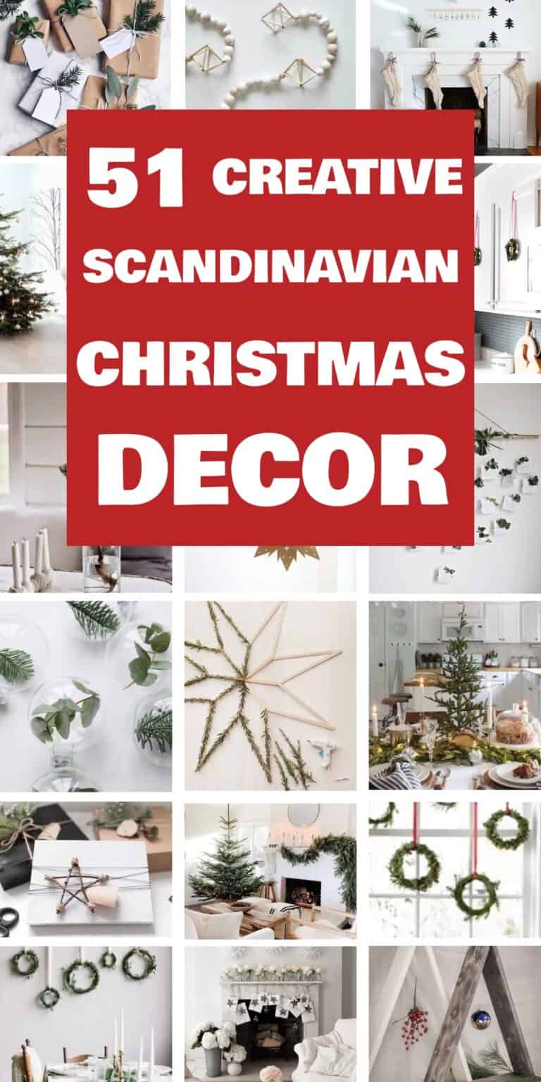 51 DIY Scandinavian Minimalist Christmas Decor