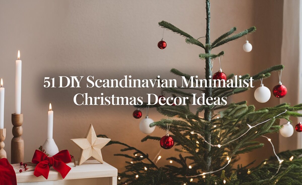 51 DIY Scandinavian Minimalist Christmas Decor Ideas