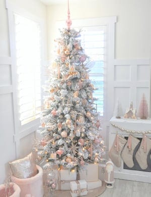 Blush Pink Vintage-Inspired Tree 