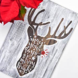 Hand Lettered Rudolph Craft 8 1