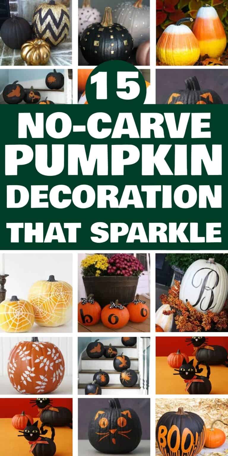 15 Creative No Carve Pumpkin Decorating Ideas