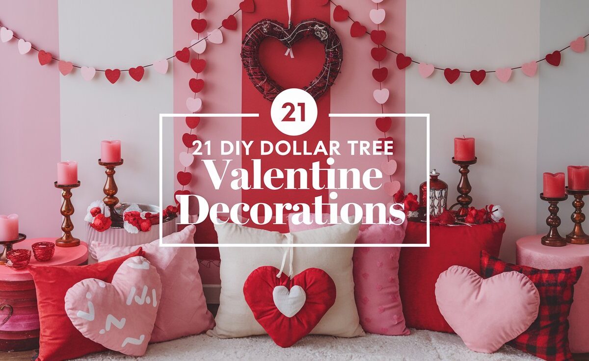 21 DIY Dollar Tree Valentine Decorations