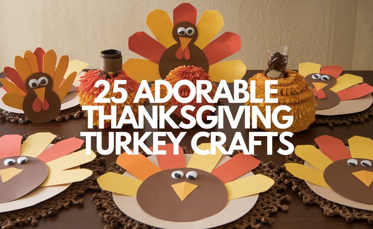 25 Adorable Thanksgiving Turkey Crafts