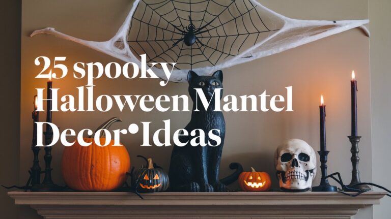 25 Spooky Halloween Mantel Decor Ideas 1