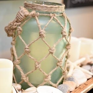 2 DIY Sea Glass Rope Lantern awonderfulthought.com 19