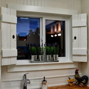 DIY Hinged Shutters