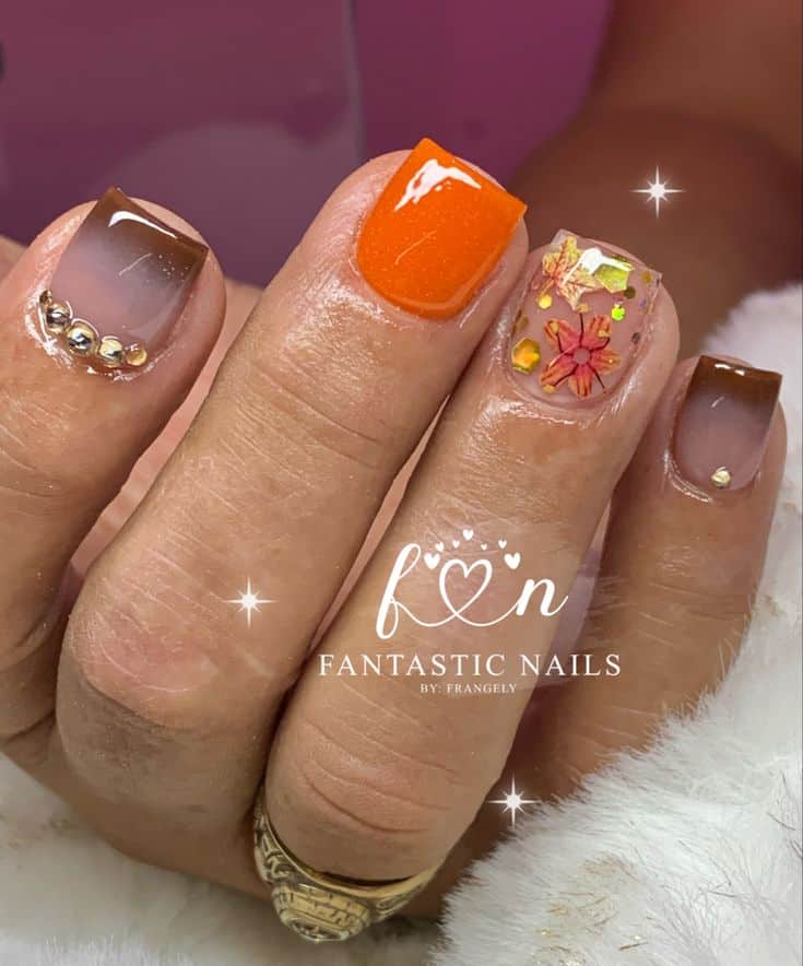 Fantastic Nail's By: Fran (frangelyr) - Profile | Pinterest - Turkey Day Themed Nail Art