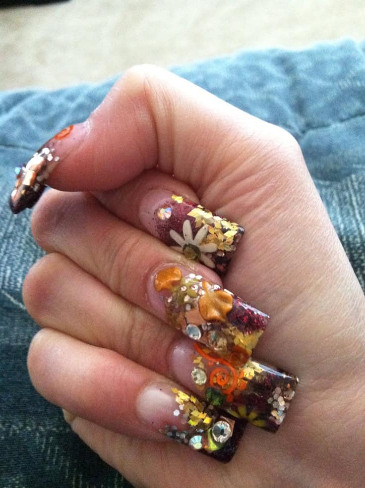 Turkey Day Themed Nail Art