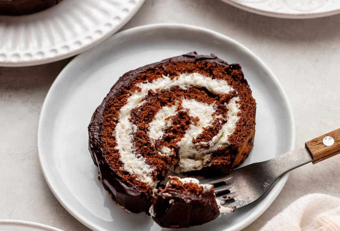 Chocolate Cake Roll (Swiss Roll)