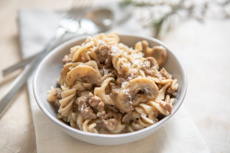 Gluten Free Creamy Beef and Noodles