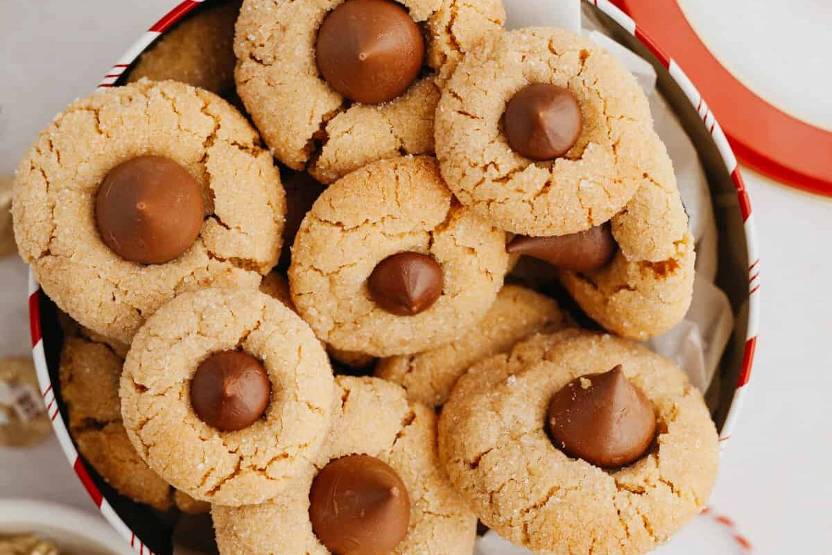 Classic Thumbprint Hershey Kiss Cookies